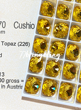 施家钻水晶4470尖底肥方226金黄合集美甲DIY堆钻饰品钻