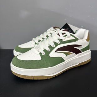 王一博同款 休闲复古运动鞋 安踏982 男夏季 112348067 厚底板鞋