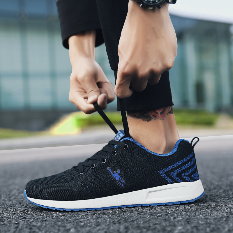 乔丹格兰19-22-25岁男鞋飞织透气网面鞋男士学生防臭休闲鞋春秋季