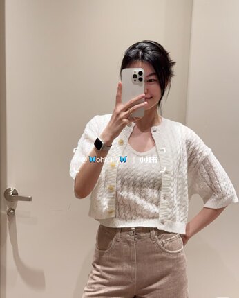 2026新款早春款名媛时尚百搭简单明了长袖针织上衣和背心女