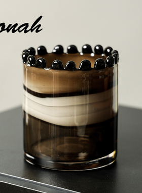 若纳Jona床头桌面垃圾桶高颜值个性创意玻璃茶几卧室家用迷你小桶