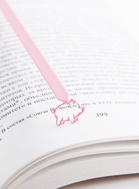 乌克兰Dmitriy高级感可爱小猪文艺金属书签文创简约励志创意礼物