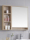 Скандинавский зеркальный шкафчик для ванной комнаты из массива дерева smart mirror box для ванной комнаты настенный отдельный туалетный столик зеркало с полкой mini 0