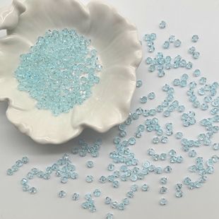 DIY散珠子水晶尖珠材料手鏈串珠發(fā)飾品配件 4mm精品菱形珠AAA壓頂
