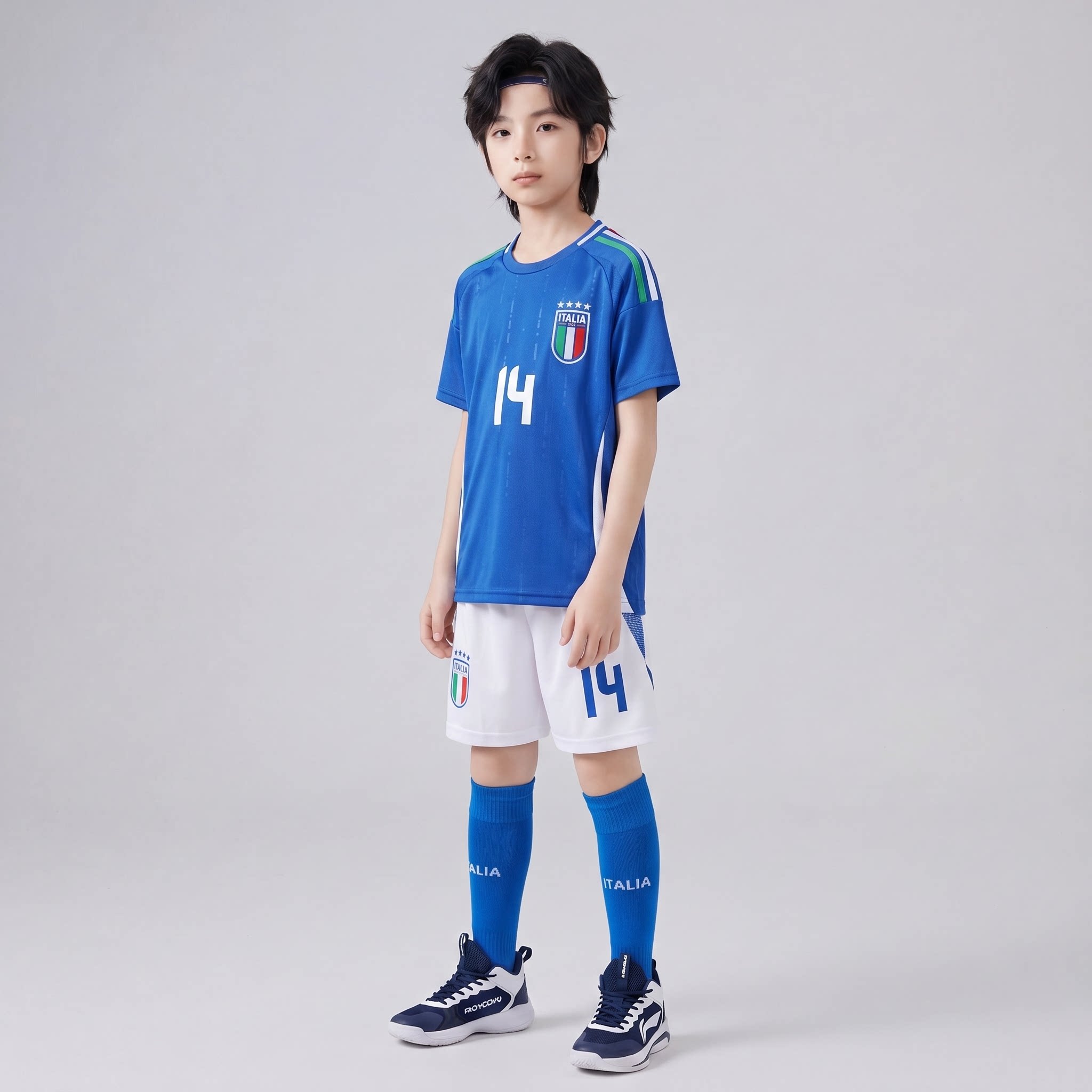 男童夏装短袖套装2026年新款中大童运动速干夏款球服儿童夏季14号