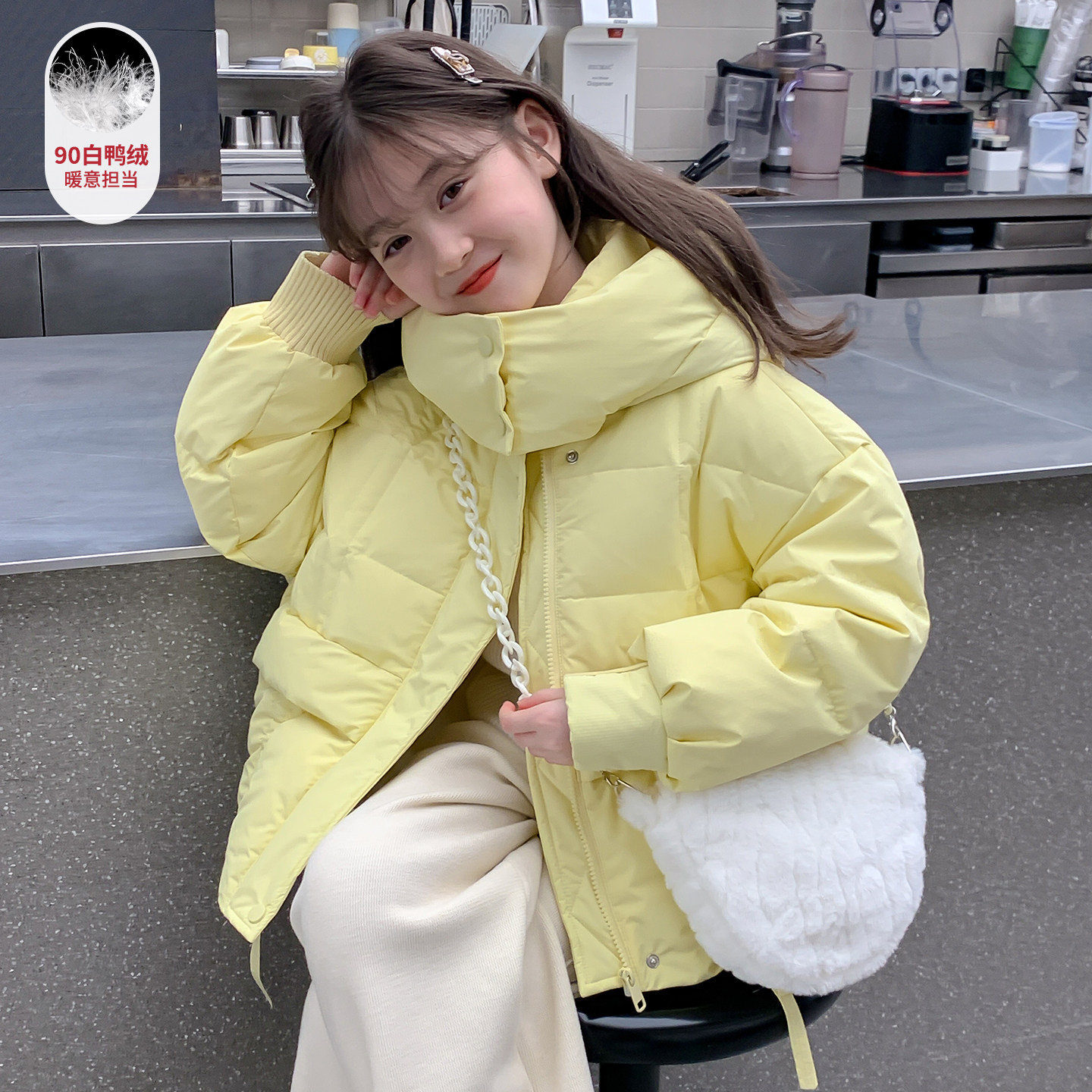 女童羽绒服冬季新款儿童加厚