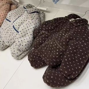 女童睡衣冬季新款儿童家居服套装女大童加绒加厚保暖两件套冬装潮