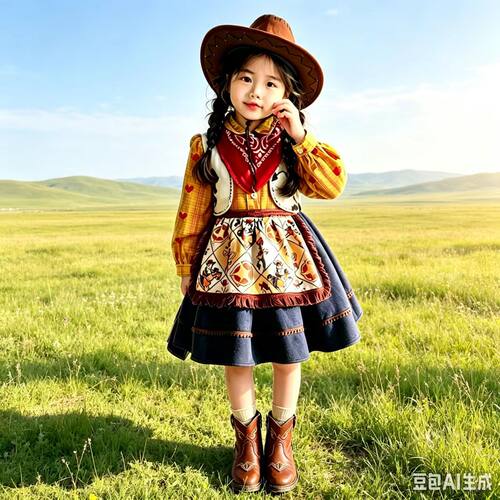 胡迪套装裙表演服秋季女孩连衣裙玩具总动员演出服万圣节cos服童