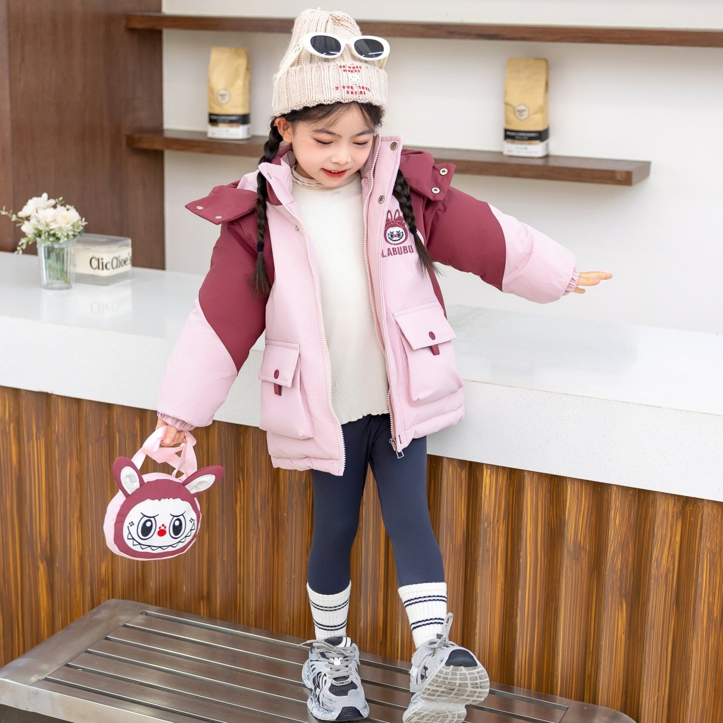 女童棉服冬季新款儿童夹棉外套女大童加厚韩版洋气棉衣女孩棉袄潮