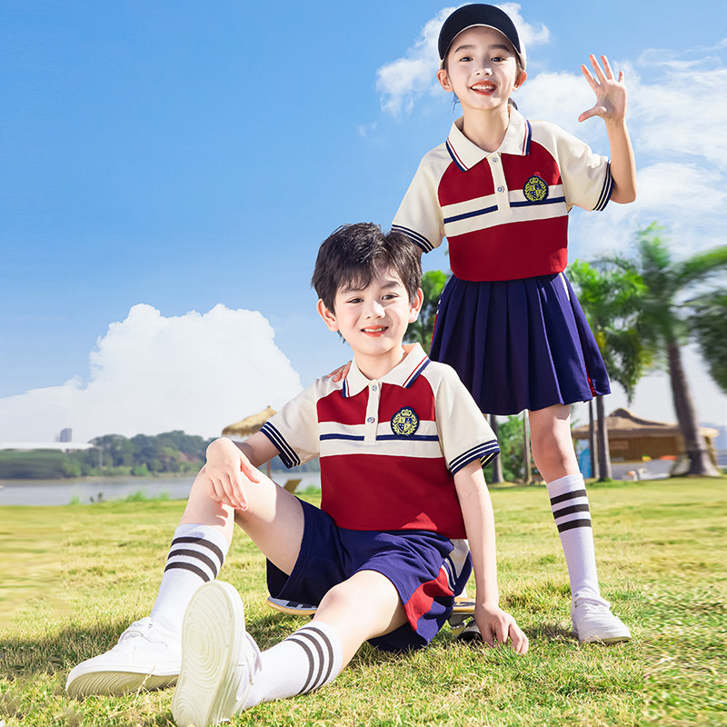 小学生校服班服幼儿园园服运动开幕式儿童节表演服装套装夏装新款
