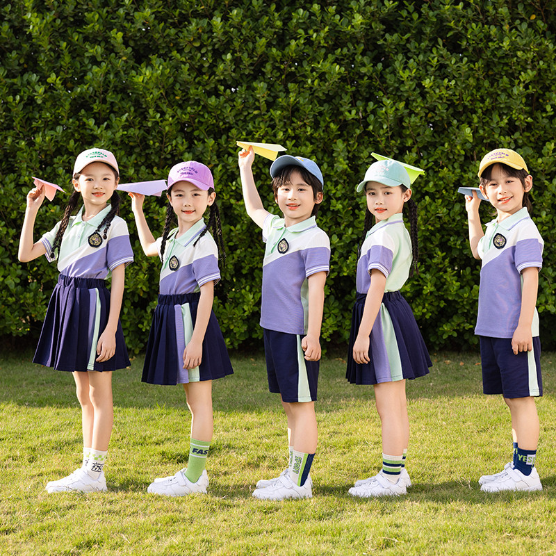小学生校服班服幼儿园园服运动开幕式儿童节表演服装套装夏装新款