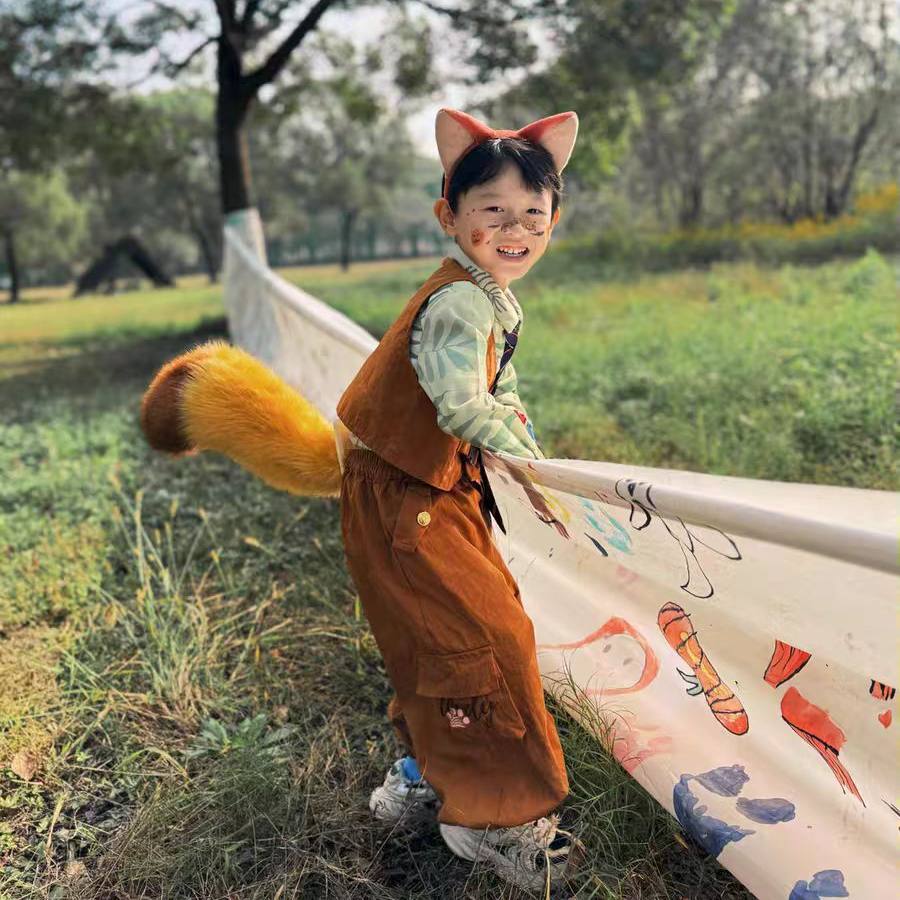 男女童套装疯狂动物城演出服朱迪演出服秋季兔子警官儿童cos服装