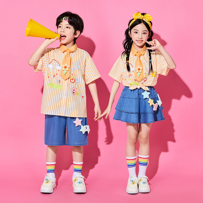 六一儿童表演服夏季小学生班服校服幼儿园园服大合唱团体演出服潮