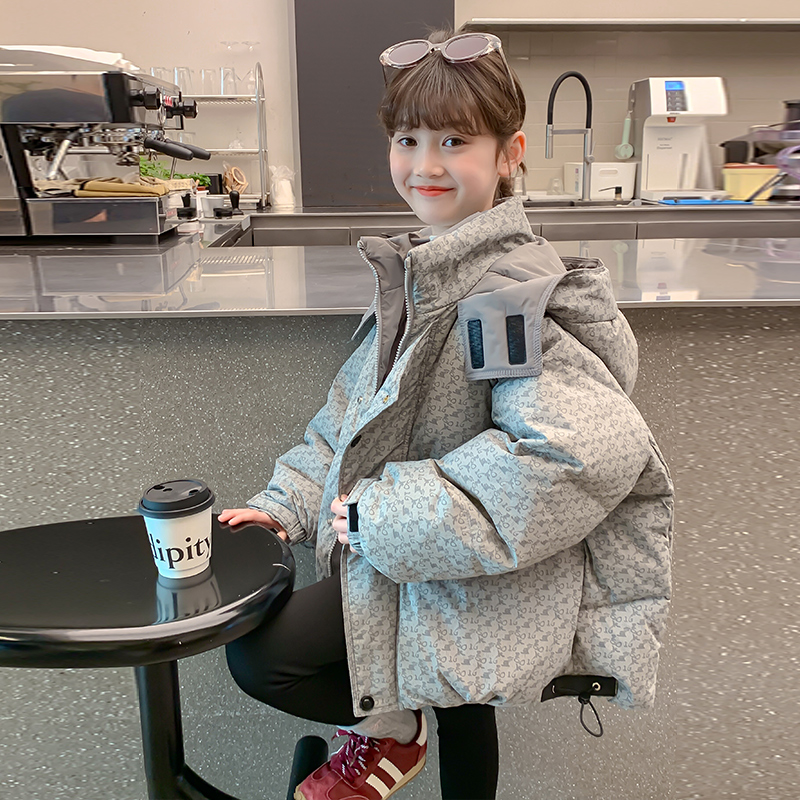 女童羽绒服冬季新款儿童白鸭绒加厚保暖外套中大童洋气女孩童装潮