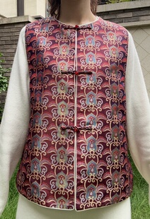 福满长春藤马甲 张和才福满长春藤 正品带钢印内衬22姆米6A桑蚕丝