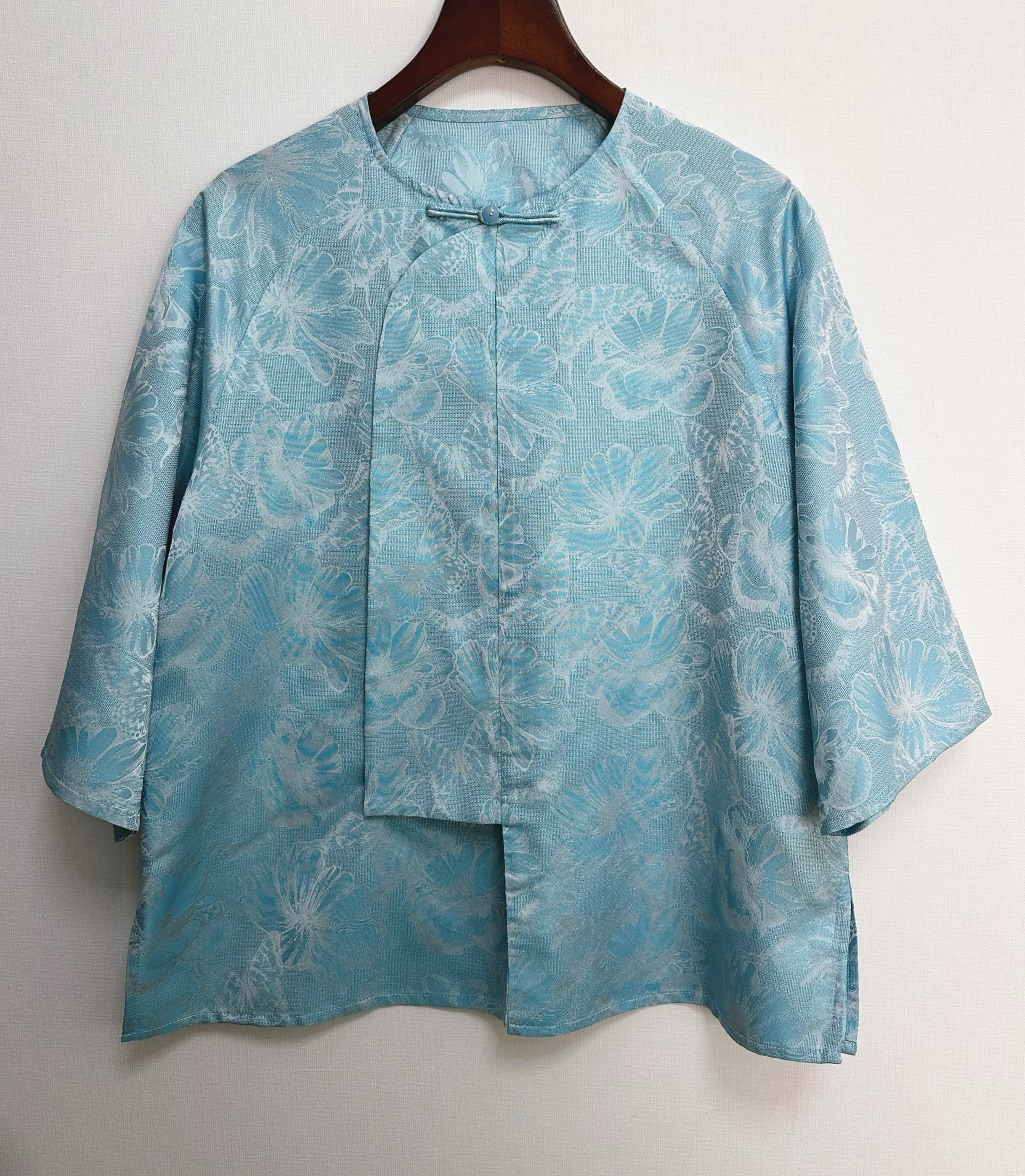 蝴蝶芍药花异色罗 桑蚕丝织金 夏日凉爽 透气不透肉