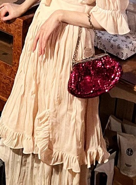 PEPPER ANN私人定制浅灰粉公主款连衣裙