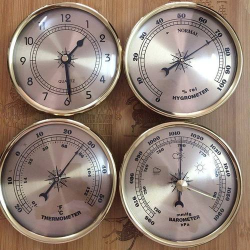 双金属铝合金温度计表指针式湿度计表无需要电池多规格同多功能