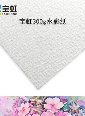 保定 宝虹水彩纸 200g300g  8k 16k 细纹 中粗 粗纹 棉浆画纸