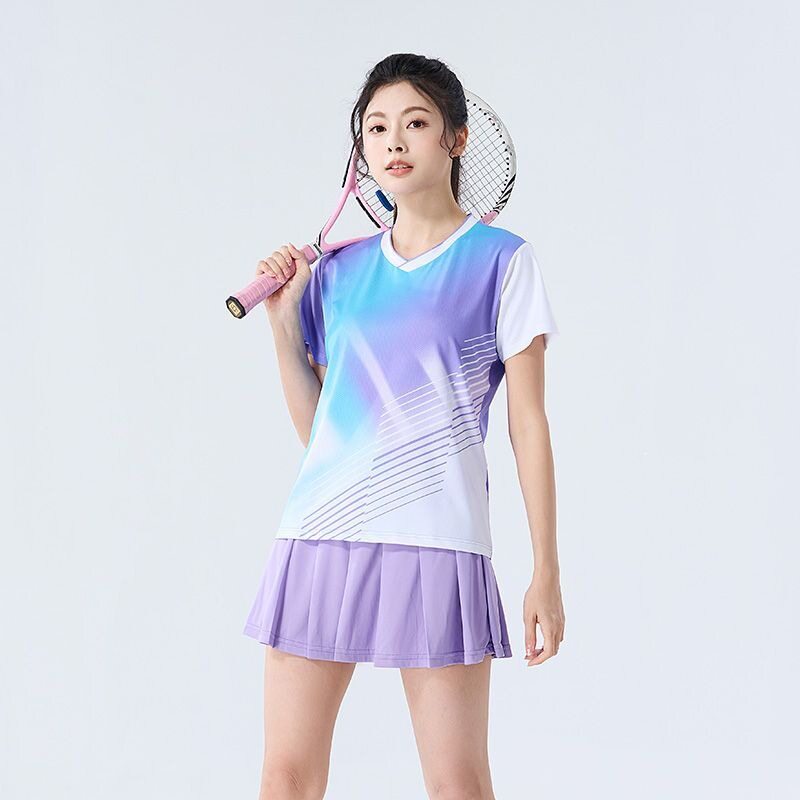 羽毛球服套装男女速干透气短袖短裤训练比赛