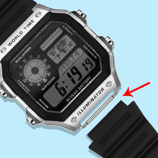 1500 1200 SGW 300 200连接轴表带生耳针 适用卡西欧W218H MRW