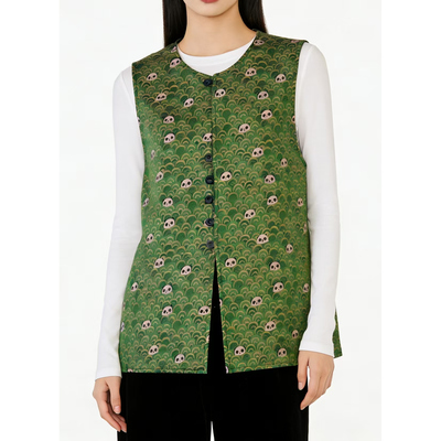 LZ9402 新款时尚简约油蜡皮双面穿女士马甲