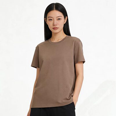 BD2603 新款时尚简约百搭刺绣女士短袖 ban