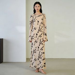 高端国风真丝女士套装 时尚 新款 SMSC801