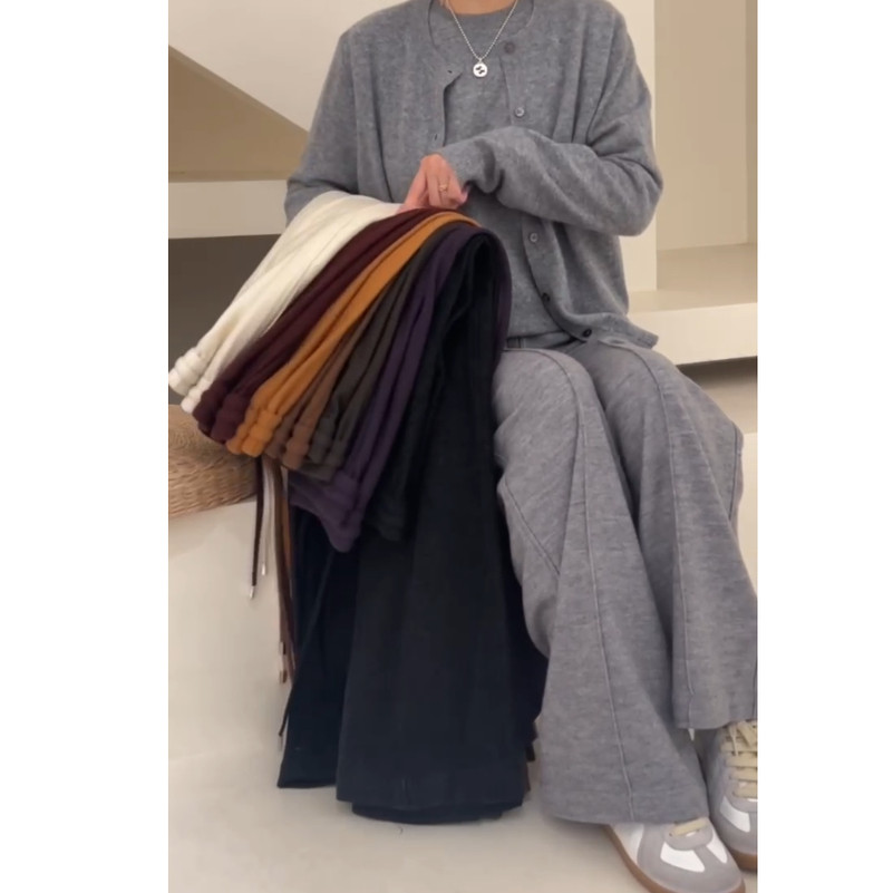 QQ401 新款时尚百搭女士羊毛直筒裤长裤 【15】