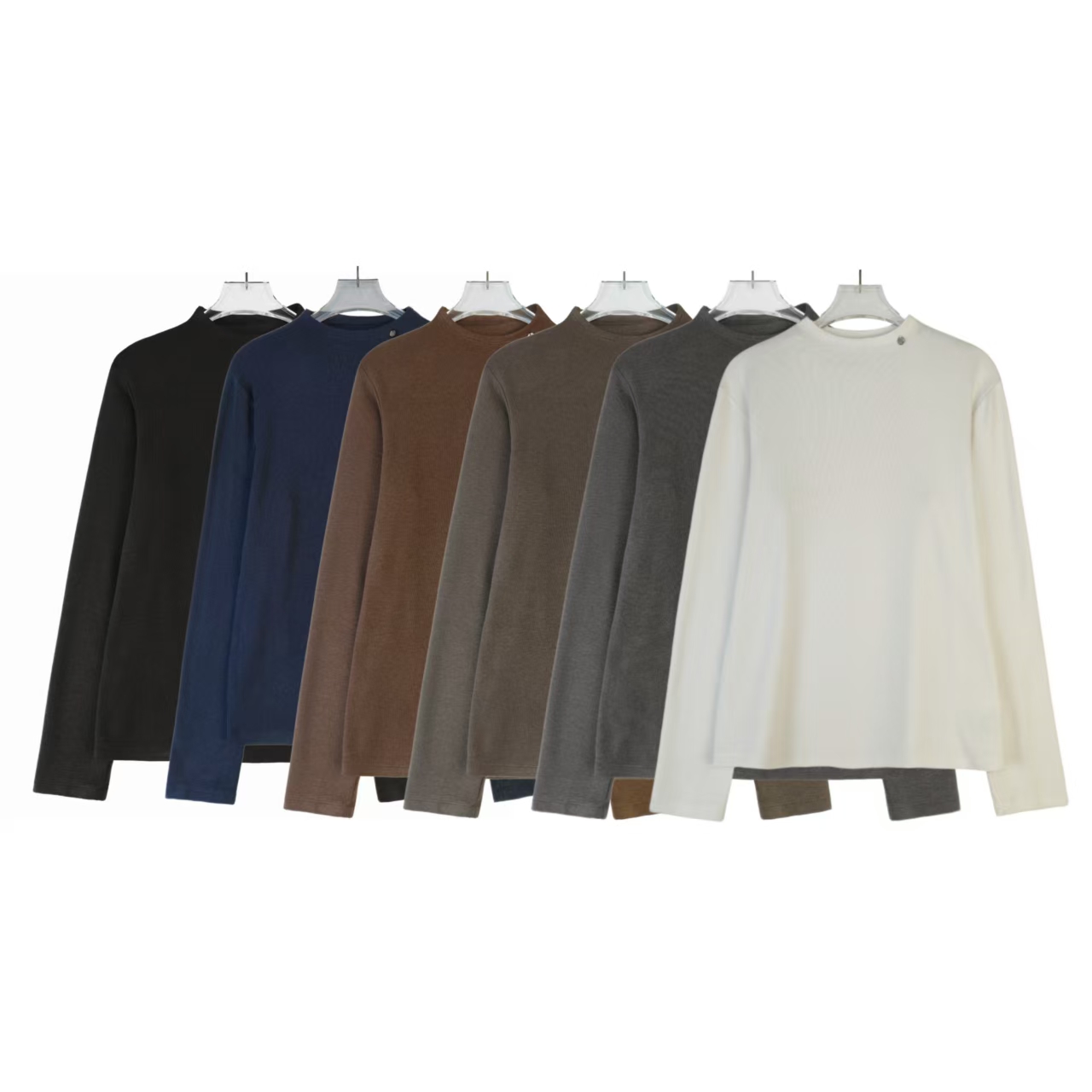 MXQ1288 新款时尚亲肤保暖加绒羊毛混纺女士打底