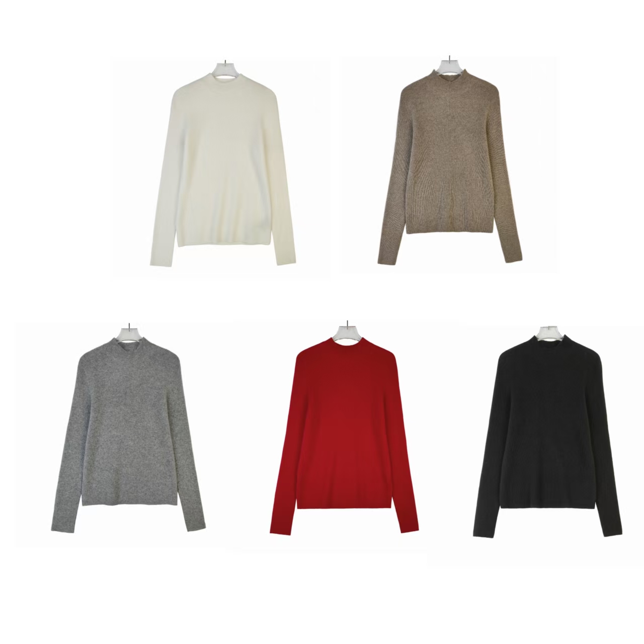 NTWM1904 新款时尚亲肤百搭半高领女士羊绒打底毛衣