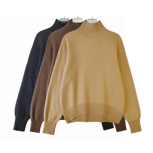 韩版 时尚 简约气质高领女士毛衣 新款 QQR1956