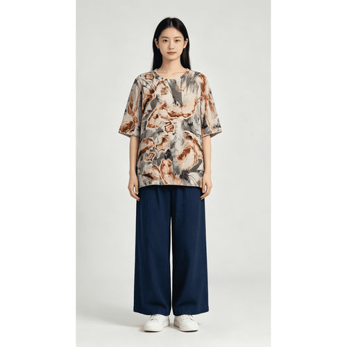 DF08 新款时尚百搭绵羊毛女士短袖上衣