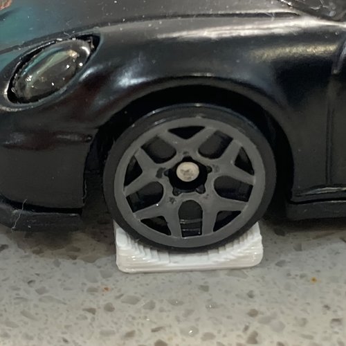 164比例汽车轮垫汽车模型展示架