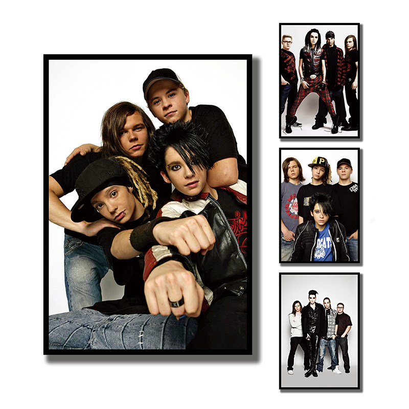 东京旅馆 tokio hotel德国摇滚乐队音乐海报相框装饰挂画学生宿舍