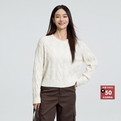 新款 恩瑞妮商场同款 2025冬季 百搭显瘦气质淑女针织毛衣女上衣