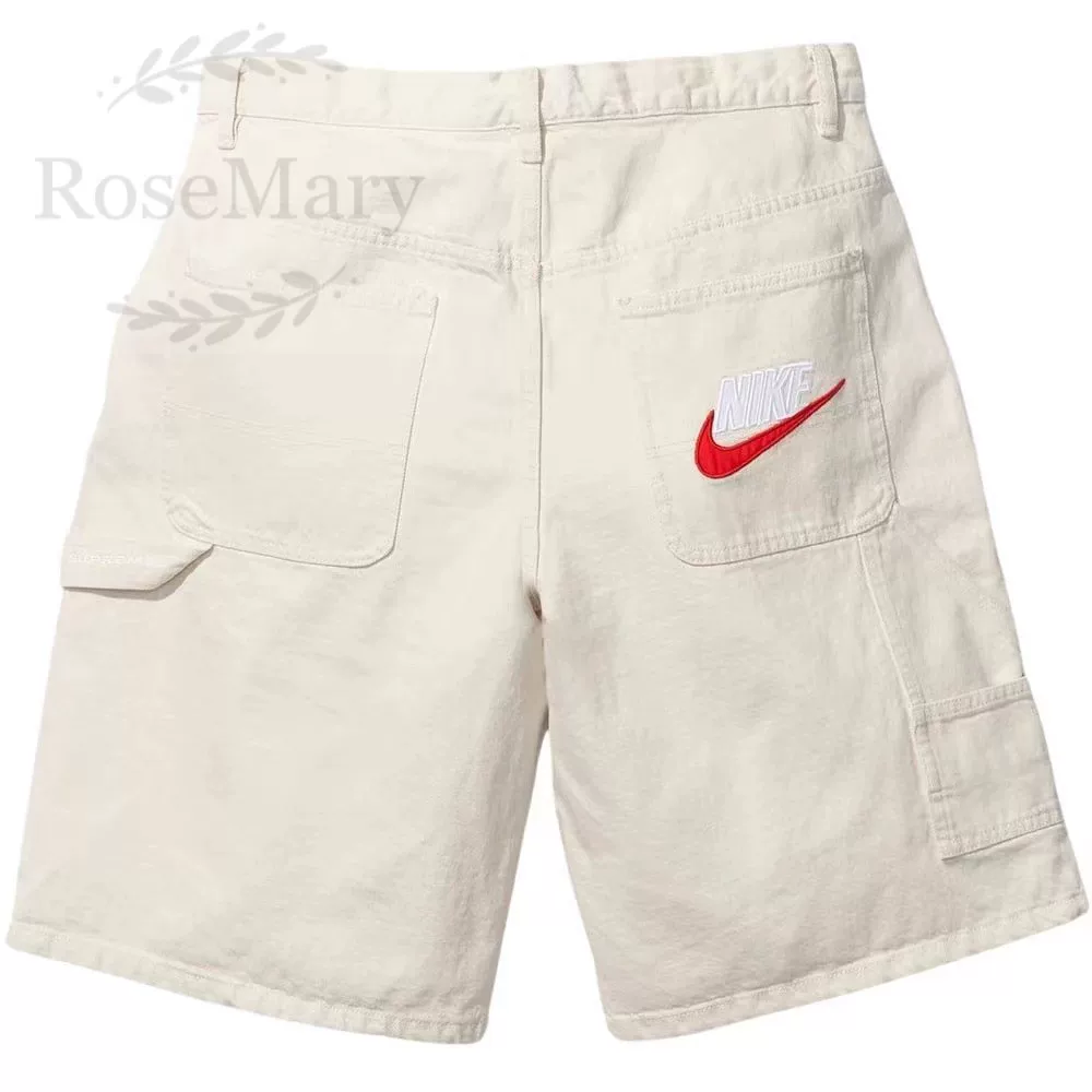 Спот Суприм 24SS НЙКо-брендированный деним шорты деним спортивные шорты