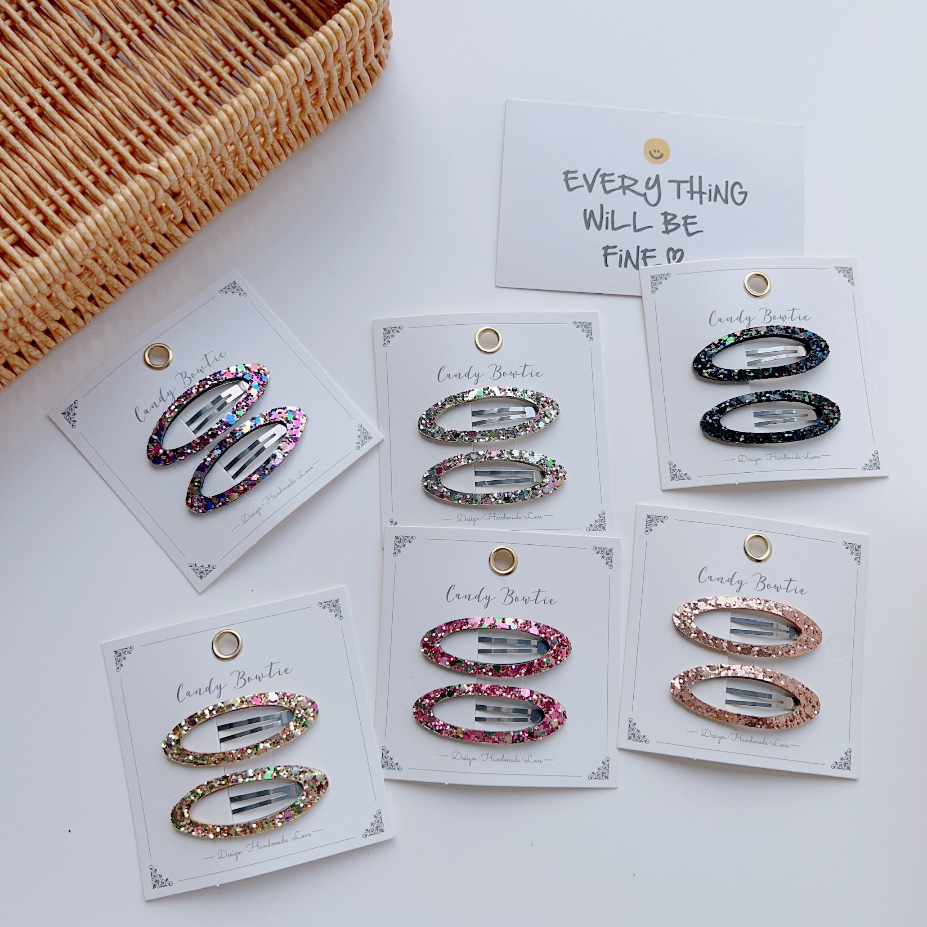 韩国进口椭圆亮片bb夹儿童碎发夹宝宝可爱刘海夹边夹女童发饰头饰