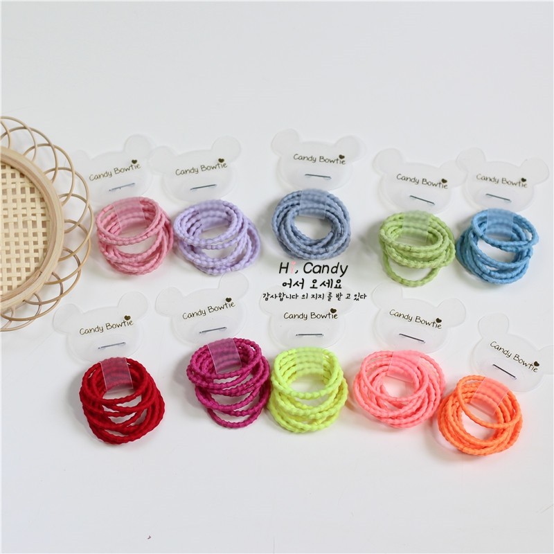 可爱风女童糖果色发圈