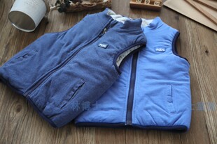 外贸童装断码特价促销男童马甲纯棉夹棉加厚儿童马夹保暖坎肩开衫