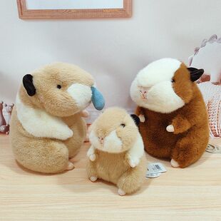 正版鼻涕熊荷兰猪毛绒玩具可爱豚鼠公仔天竺鼠玩偶礼物儿童玩具