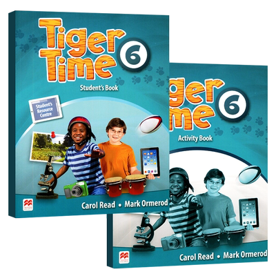 原版进口 麦克米伦少儿英语教材 Tiger Time 6级别学生套装 小学六年级英文书 对标欧洲英语学习框架  附学生资源中心