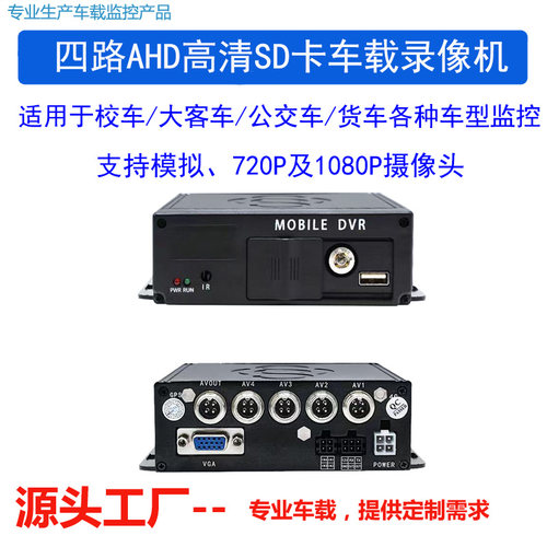 高清监控录像机1080P公交车监控4