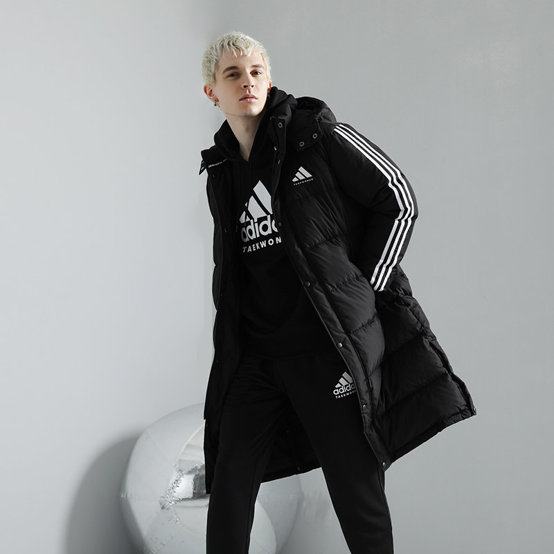 Adidas阿迪达斯长款羽绒服
