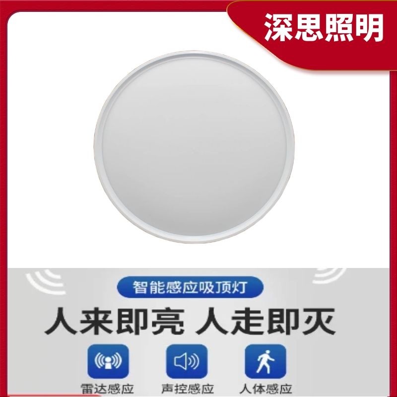 深思感应灯楼梯吸顶灯过道楼道走廊人体新款雷达入户门自动声控灯图片