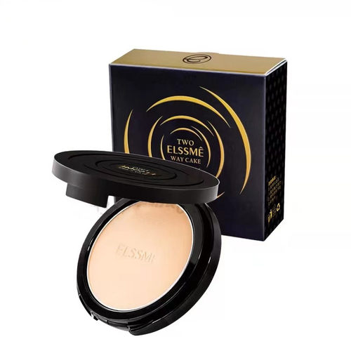 新品ELSSME忆自美锁妆修颜干湿两用定妆粉饼丝柔细腻轻薄遮瑕包邮