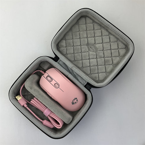 适用AKKO AG325粉色女生有线电竞游戏吃鸡鼠标收纳壳保护包袋套盒