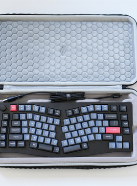 适用Keychron V8/V10/Q8/Q10 Pro Alice配列键盘硬壳包袋套盒箱子