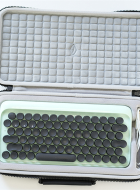 适用洛斐奶茶口红骑士山东舰白色小黄鸭半夏圆点DOT键盘包袋套盒