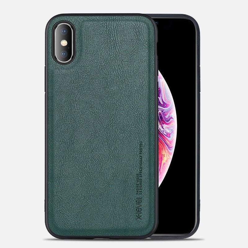 xlevel适用苹果x手机壳iphone xr防摔皮壳xs max全包皮套软保护套